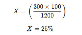 Bilan de calcul en mathématiques avec formule de pourcentage et proportion.