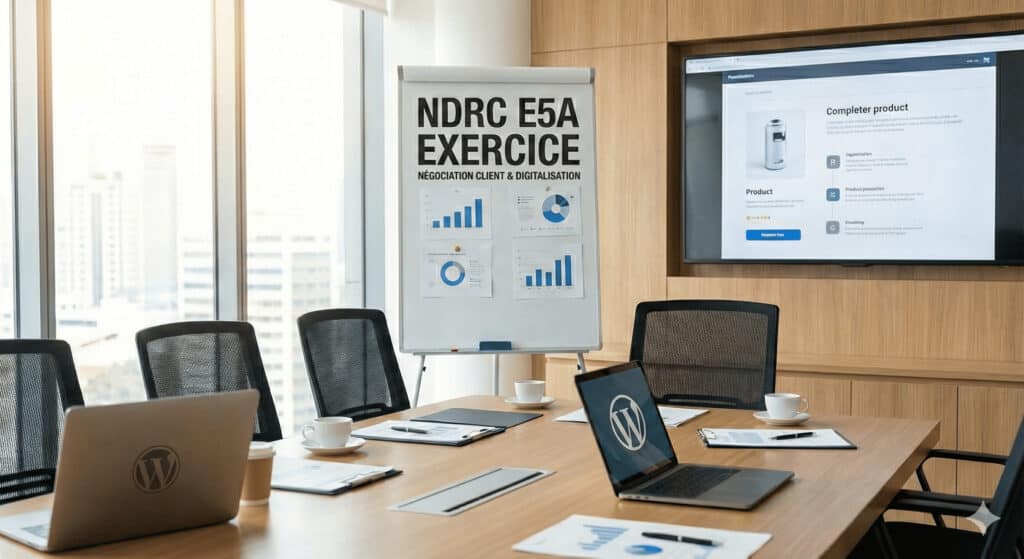 Illustration exercices E5A - digitalisation BTS NDRC