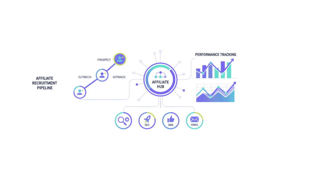 Illustration cours programme affiliation plateformes et strategie multi-leviers