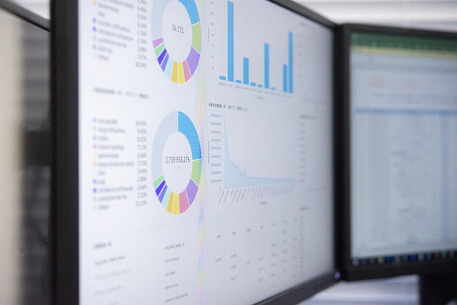 Graphiques et données analytiques pour formation NDRC en ligne.